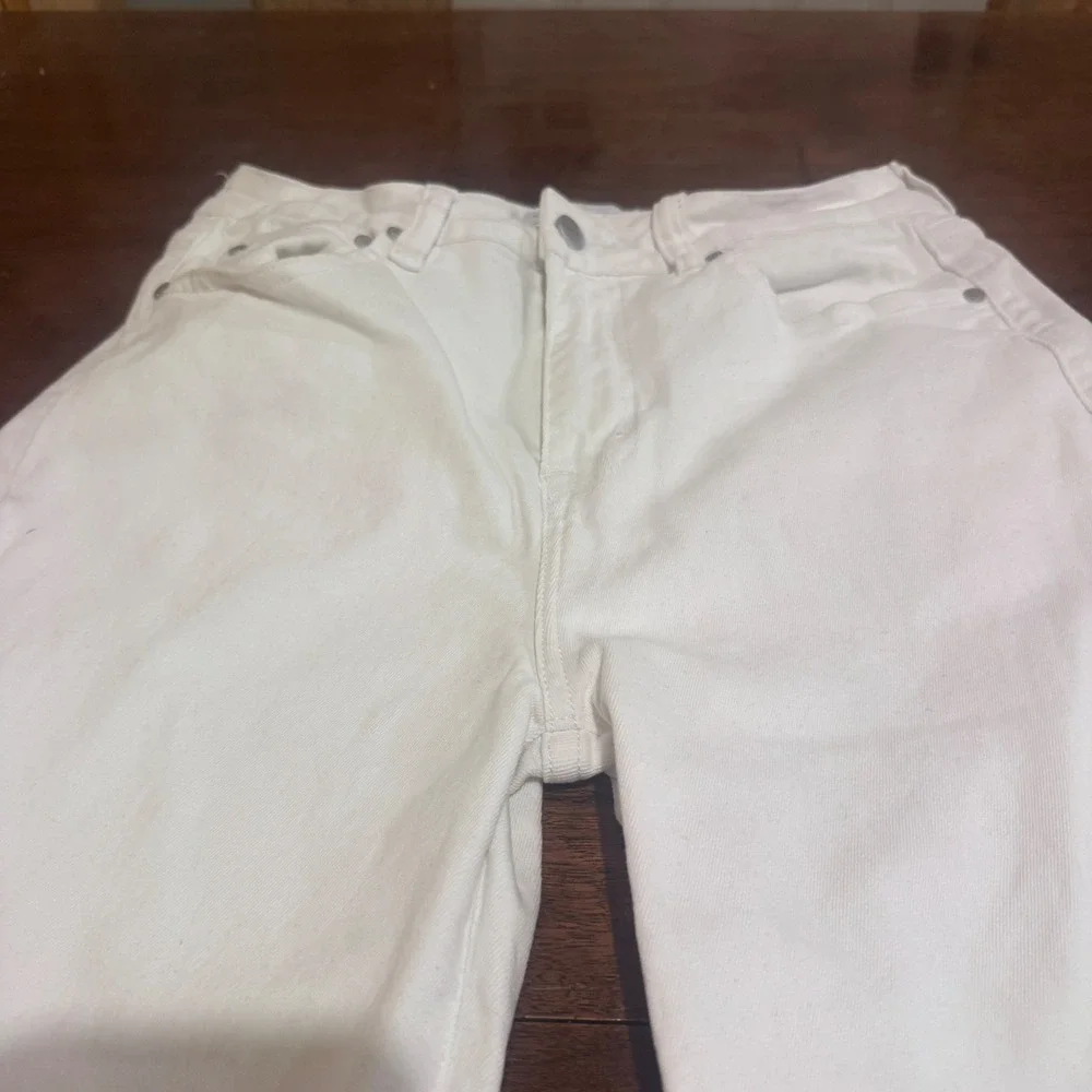 NWOT Oneso Crispy White Wide Leg High Rise Flare Jeans RSW8071 Size 7/28 Classic